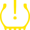 Tyre under-inflation warning light
