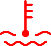 Témoin d’alerte
        de température du liquide de refroidissement