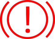 Warnlampe für Störungen im Bremssystem