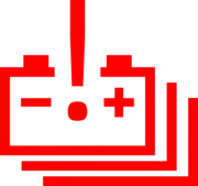 Lampka ostrzegawcza usterki akumulatora napędowego