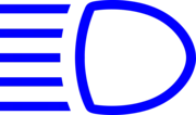 Indikatorlys for fjernlys